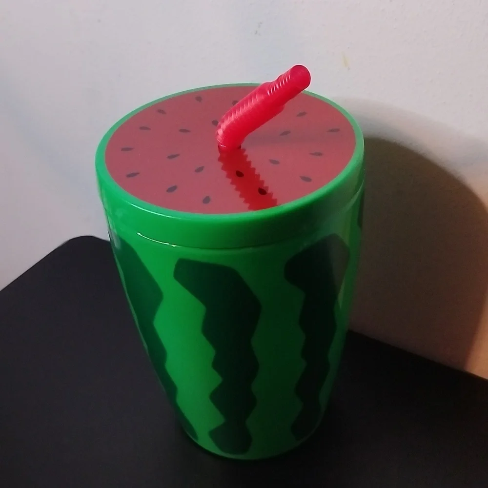Big Watermelon Tumbler With Straw